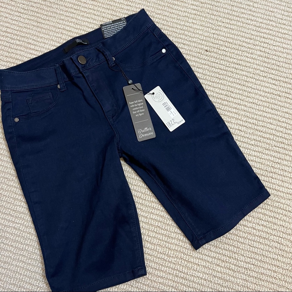 NWT 1822 Bermuda Butter Denim Shorts size 10